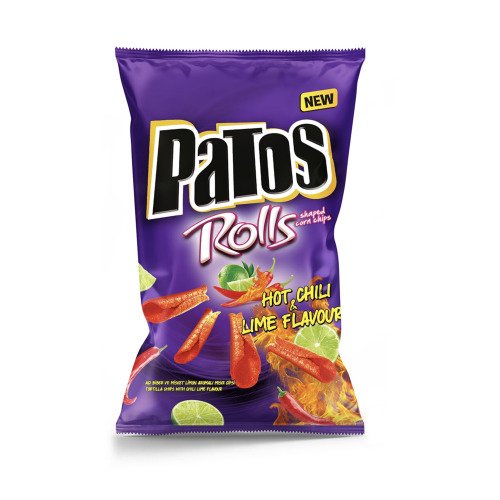 PATOS ROLLS HOT CHILI LIME SÜPER 109gr - Cips & Şekerleme