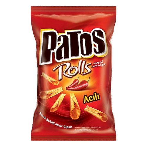 PATOS ROLLS ACILI KIRMIZI BİBER SÜPER BOY 135gr - Cips & Şekerleme
