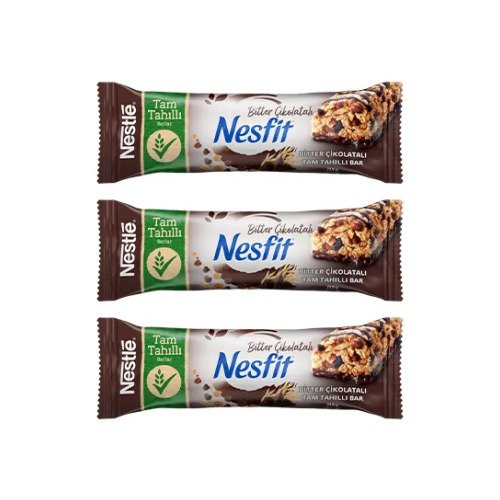 NESFİT BİTTER ÇİKOLATALI TAM TAHILLI BAR - Cips & Şekerleme