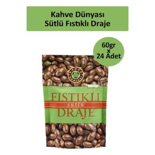 KAHVE DÜNYASI ANTEP FISTIKLI DRAJE 60gr - Cips & Şekerleme