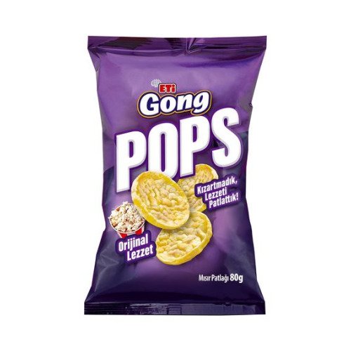 ETİ GONG POPS SADE 80gr - Cips & Şekerleme