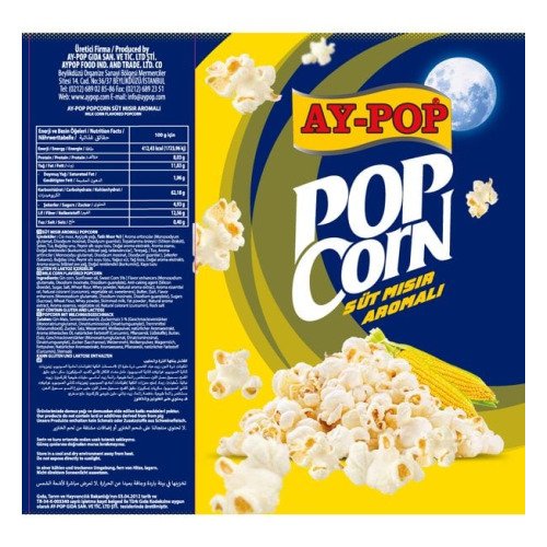 AY POP PATLAMIŞ MISIR SÜT MISIR AROMALI - Cips & Şekerleme