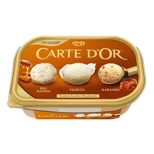 ALGİDA CARTE DOR BALBADEM,VANIİLYA,KARAMEL 850ml - Ice Cream